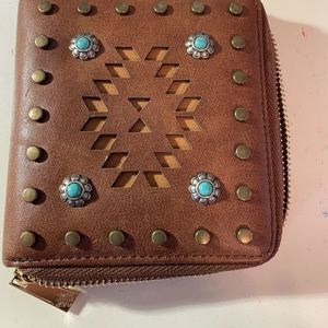 Catchfly Wallet with Turquoise stones